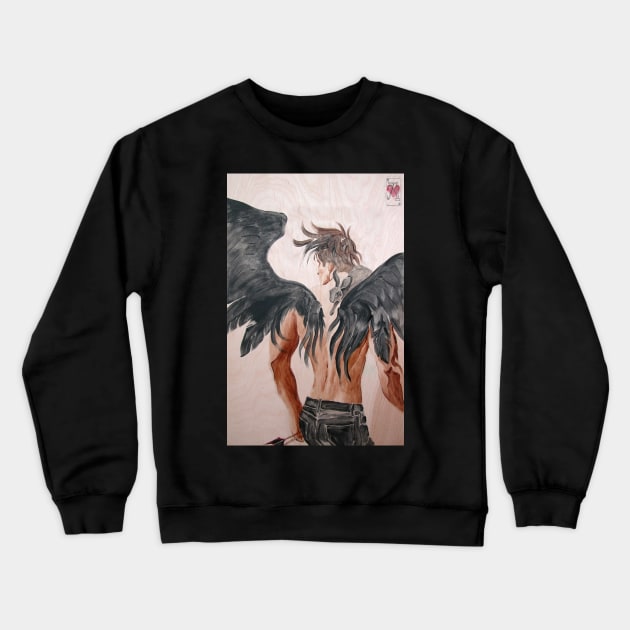 Valentine Angel Crewneck Sweatshirt by susannanadia